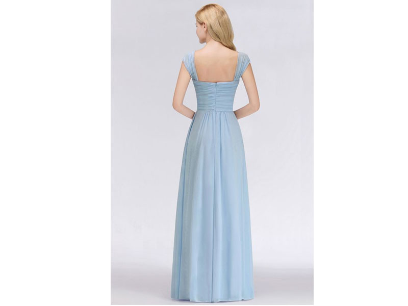 Women's V-Neck Chiffon aline Bridesmaid Dress