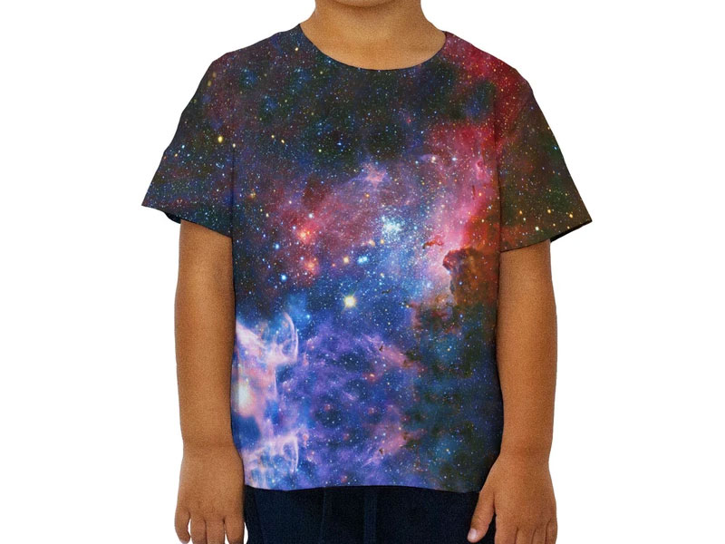 Kid's Carina Nebula Space Galaxy Kids T-Shirt