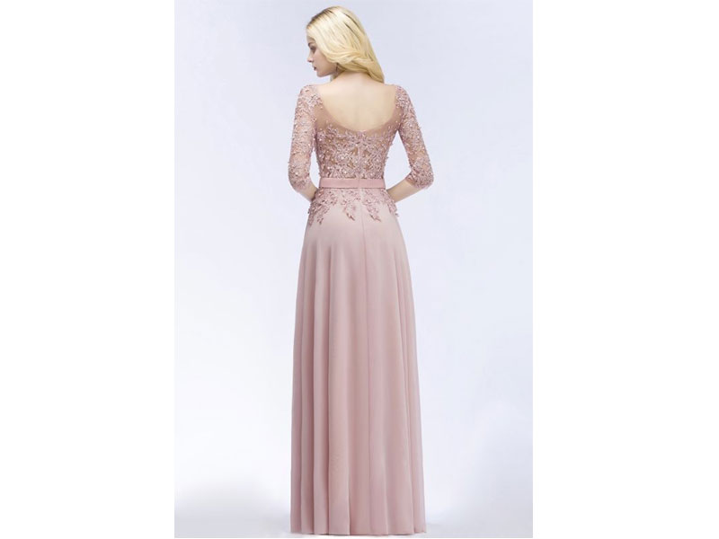 Women's A-line Chiffon Appliques Bridesmaid Dresses