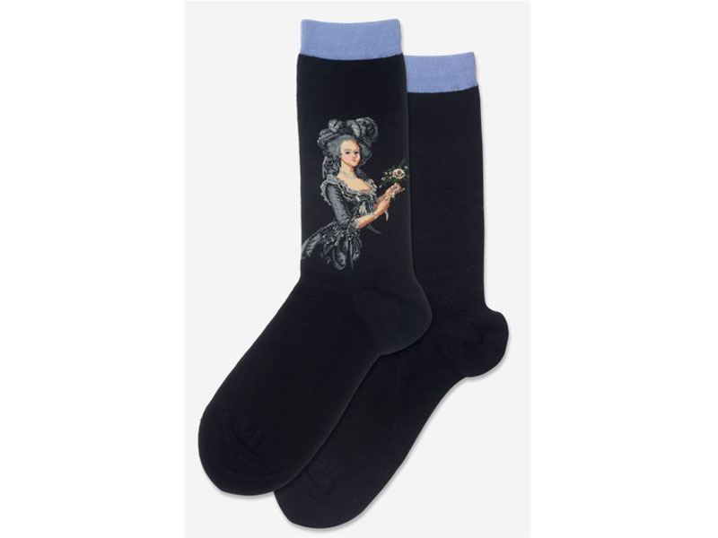 Hot Sox Women's Marie Antoinette Floral Crew Socks