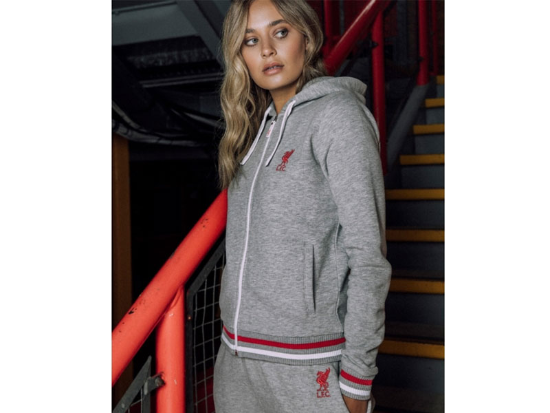 LFC Women's Zip Through Grey Marl Hoody