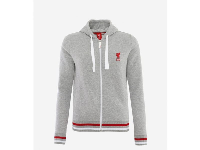 LFC Women's Zip Through Grey Marl Hoody