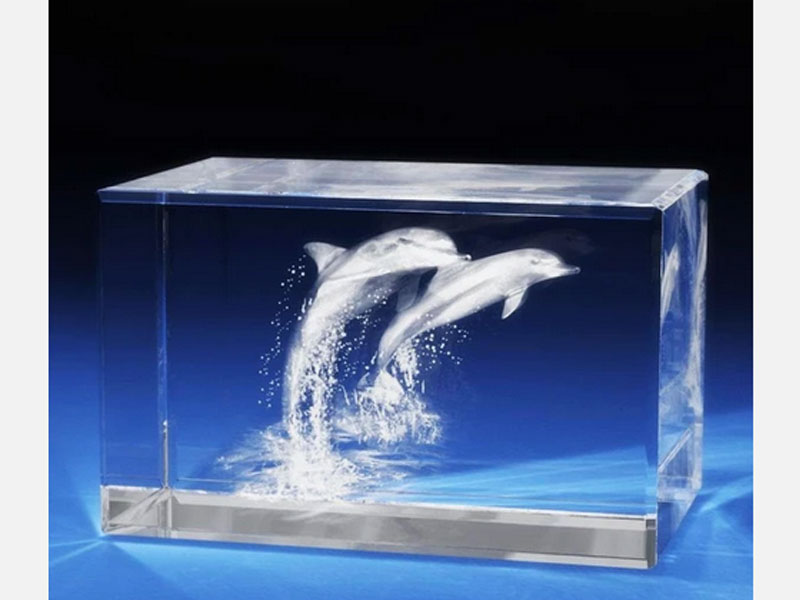 3D Crystal Dolphins