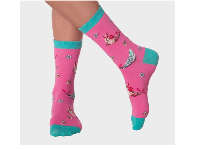 K. Bell Socks Women's Colorful Owls Crew Socks