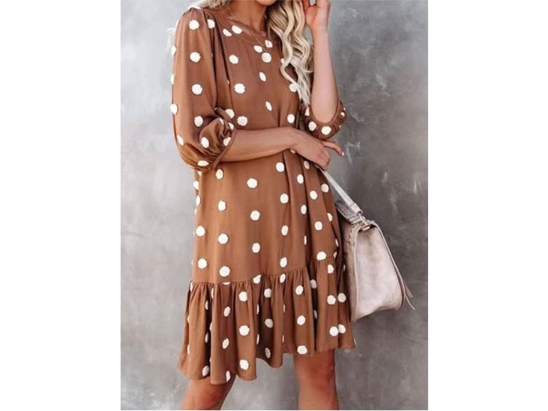 Women's Vintage Half Sleeve Mini Dress