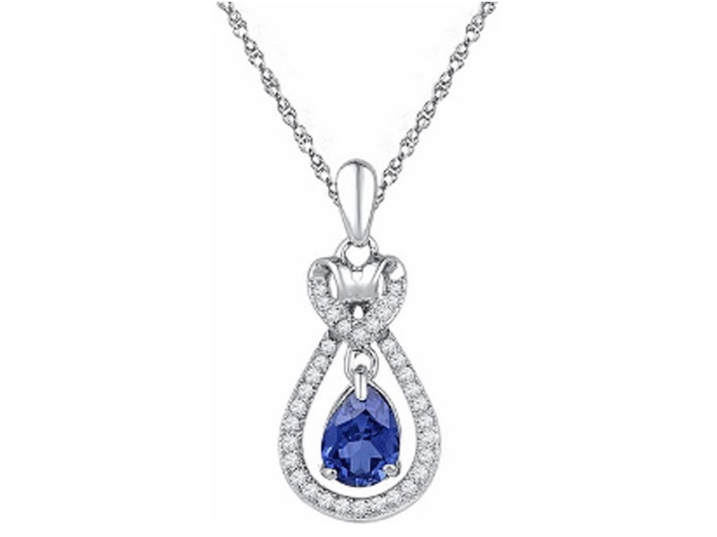 Women's Blue Sapphire Pendant