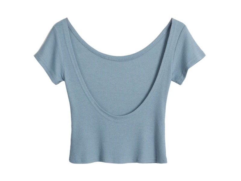 Goodnight Macaroon Women's 'Erin' Back Scoop Essential Top