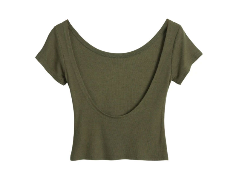 Goodnight Macaroon Women's 'Erin' Back Scoop Essential Top