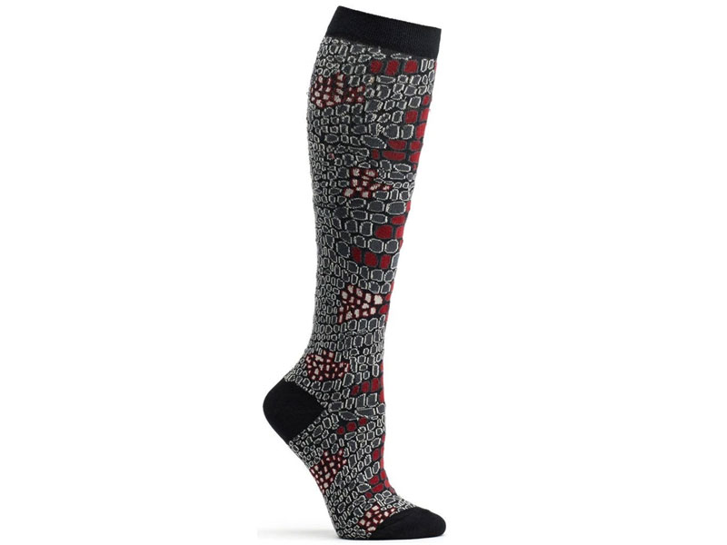 Ozone Women's Python Skin Knee High Sock