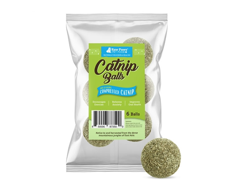 Natural Compressed Catnip Balls 6 ct