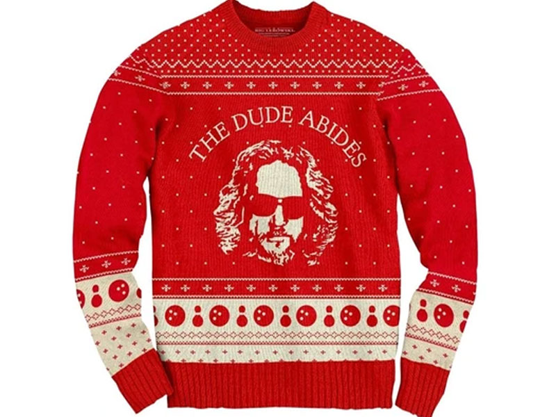 The Big Lebowski The Dude Abides Ugly Christmas Sweater For Men And Women