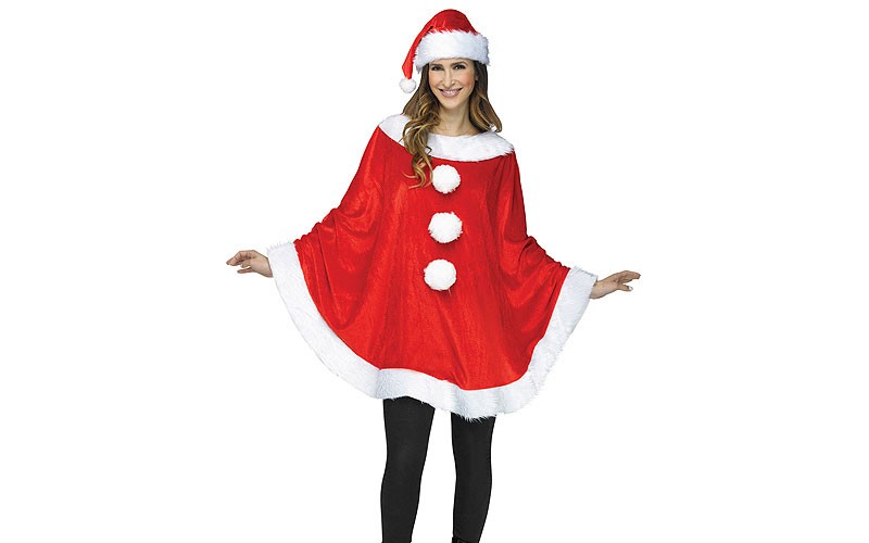 Women's Reindeer or Santa Poncho