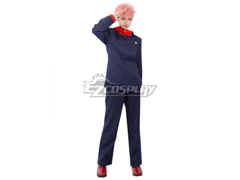 Jujutsu Kaisen Sorcery Fight Yuji Itadori Anime Ver.Deep Blue Cosplay Costume