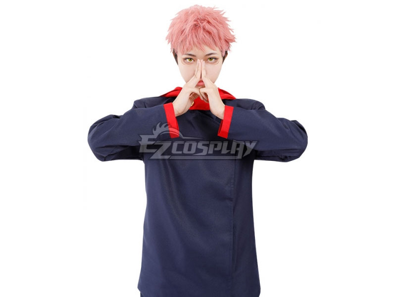 Jujutsu Kaisen Sorcery Fight Yuji Itadori Anime Ver.Deep Blue Cosplay Costume