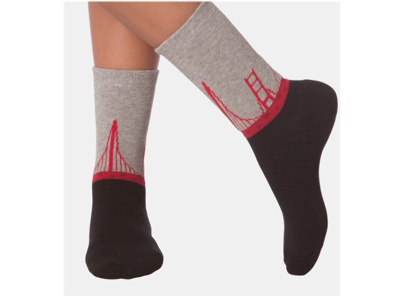 K. Bell Socks Women's Golden Gate Bridge Crew Socks