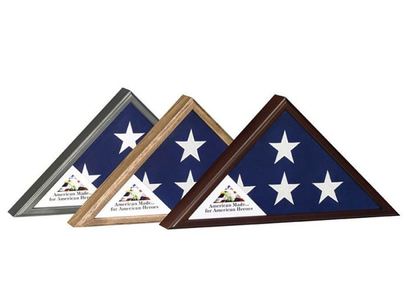 Veteran Commemorative Flag Case Three Finishes