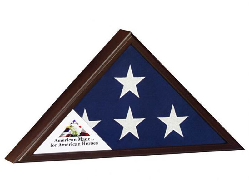 Veteran Commemorative Flag Case Three Finishes