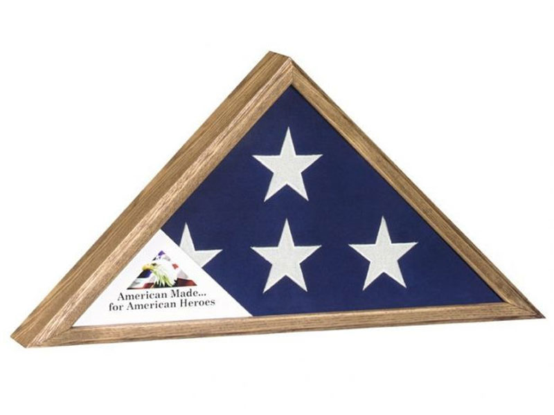 Veteran Commemorative Flag Case Three Finishes