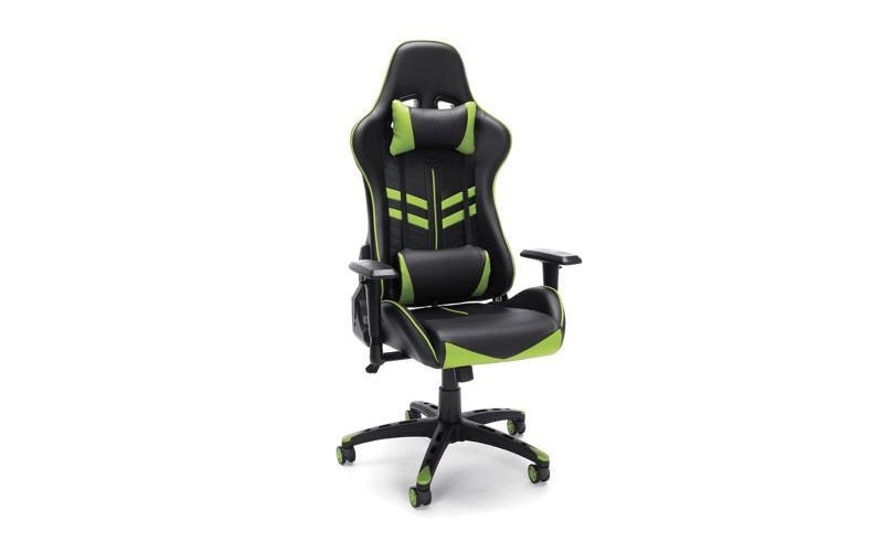 Essentials by OFM ESS-6065 Racing Style Gaming Chair, Green 