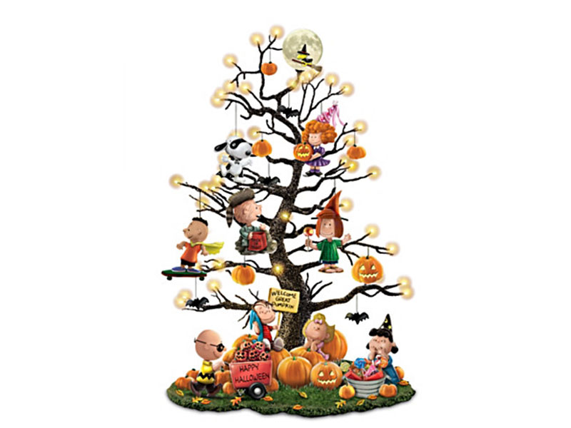 Peanuts Halloween Tabletop Tree With Over 35 Lights