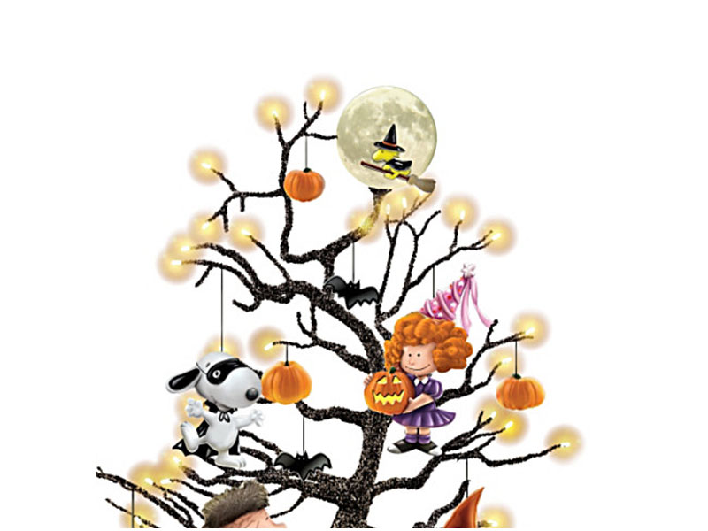 Peanuts Halloween Tabletop Tree With Over 35 Lights