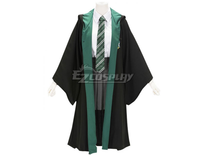 Harry Potter Female Slytherin Robe School Uniform Halloween Cosplay Costume