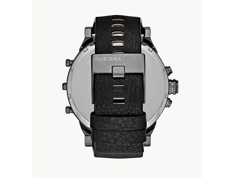 Diesel Men's Mr. Daddy 2.0 Multifunction Black Leather Watch