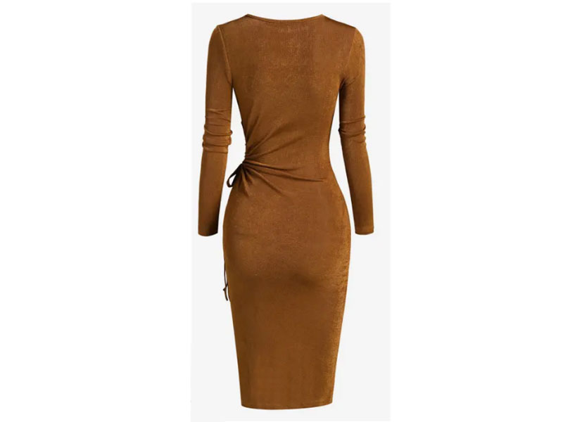 Women's Zaful Jersey Cinched Cutout Bodycon Dress