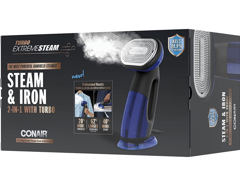 Conair Turbo ExtremeSteam 1875 Watt Handheld Fabric Steamer