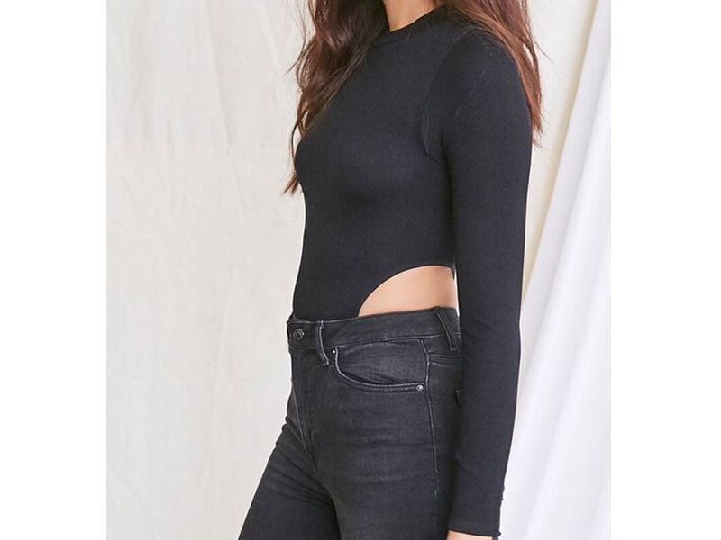 Women's High-Cut Long-Sleeve Bodysuit