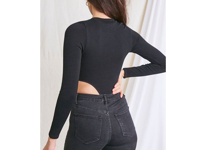 Women's High-Cut Long-Sleeve Bodysuit