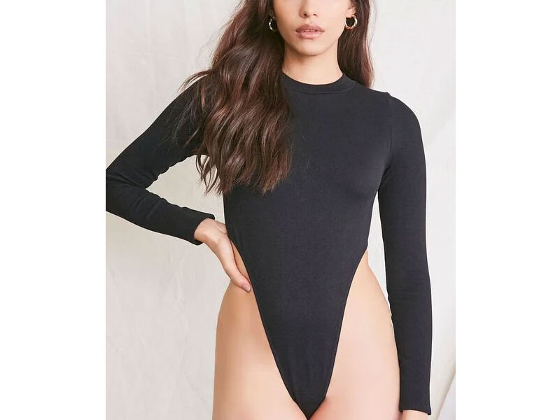 Women's High-Cut Long-Sleeve Bodysuit