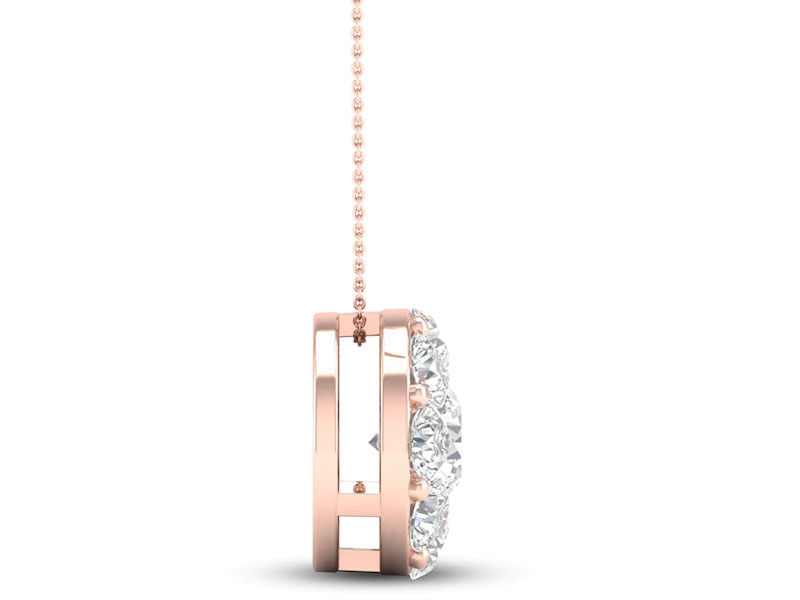 Jared 14K Rose Gold Diamond Pendant Necklace