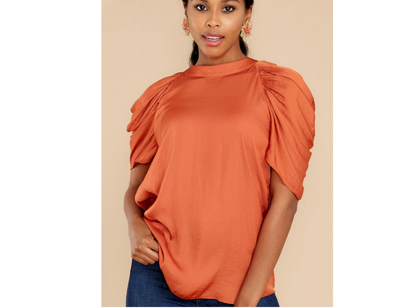 Women's Orange Love Bandit Rust Top