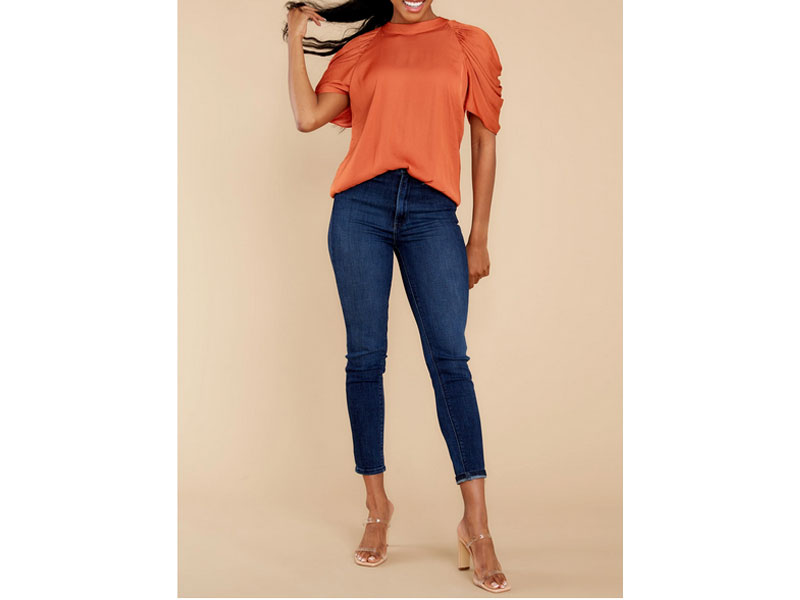 Women's Orange Love Bandit Rust Top