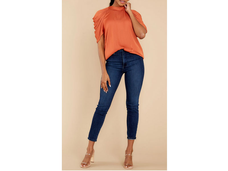 Women's Orange Love Bandit Rust Top