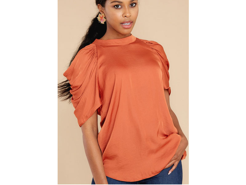 Women's Orange Love Bandit Rust Top