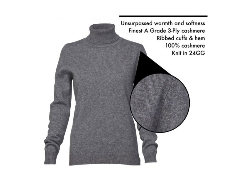 Women’s Pure Cashmere Turtle Neck Sweater