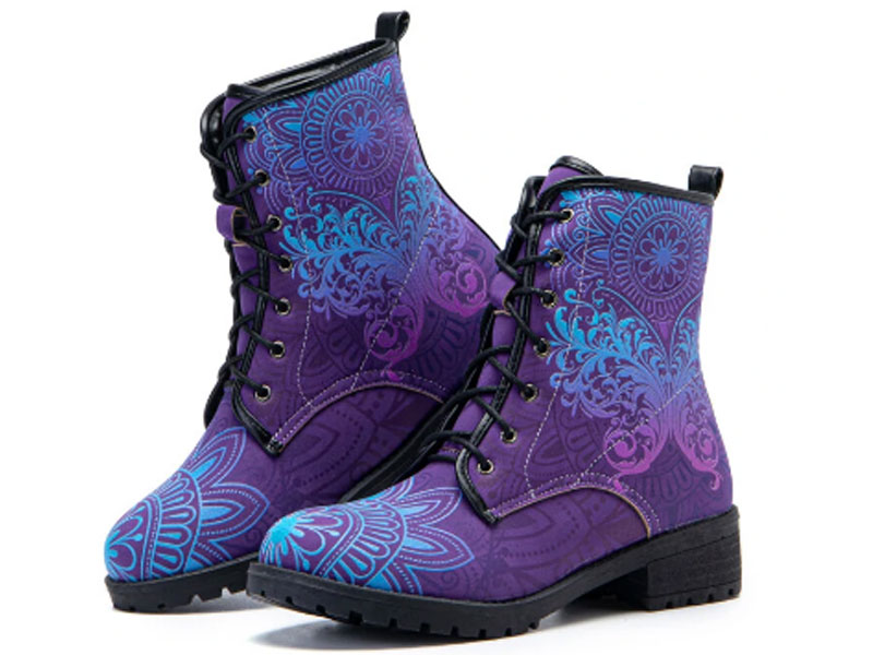 Plus Size Women's Casual Butterfly Printing Boots