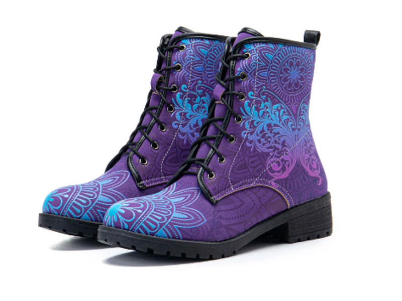 Plus Size Women's Casual Butterfly Printing Boots