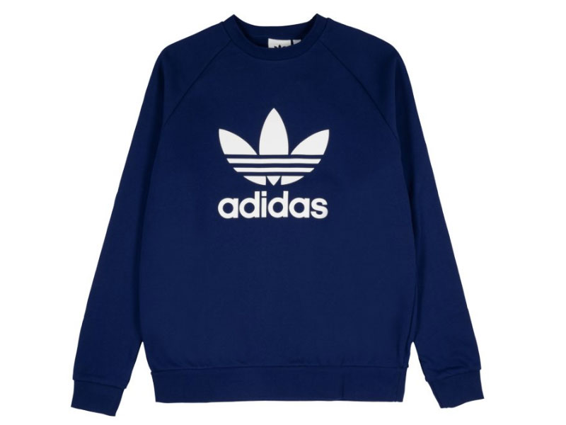 Adidas Originals Trefoil Crew Sweatshirt Blau