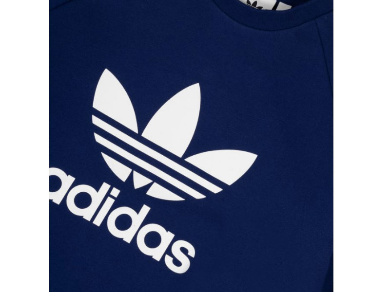 Adidas Originals Trefoil Crew Sweatshirt Blau