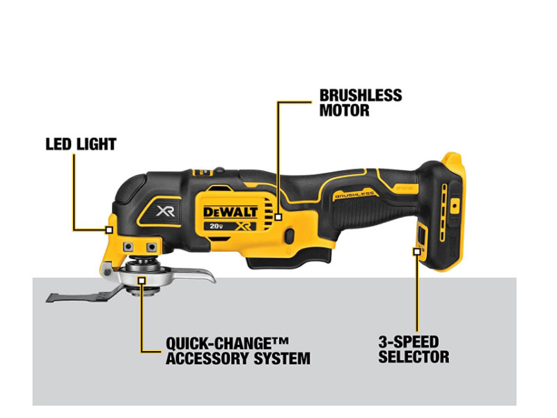 DeWalt 20-Volt MAX XR Brushless Cordless Oscillating Multi Tool