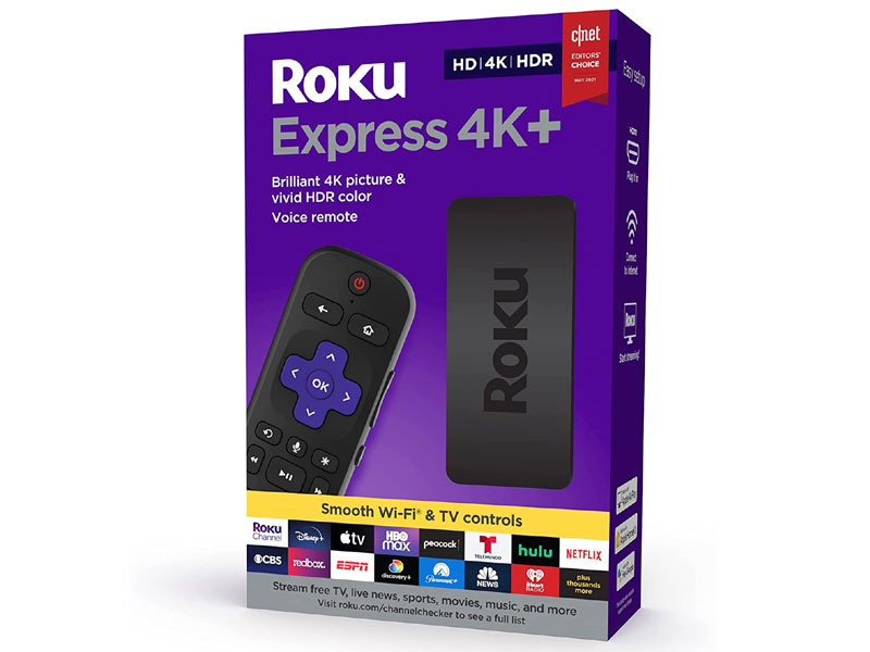 Roku Express 4K+ 2021 Streaming Media Player HD/4K/HDR