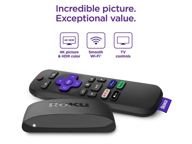 Roku Express 4K+ 2021 Streaming Media Player HD/4K/HDR