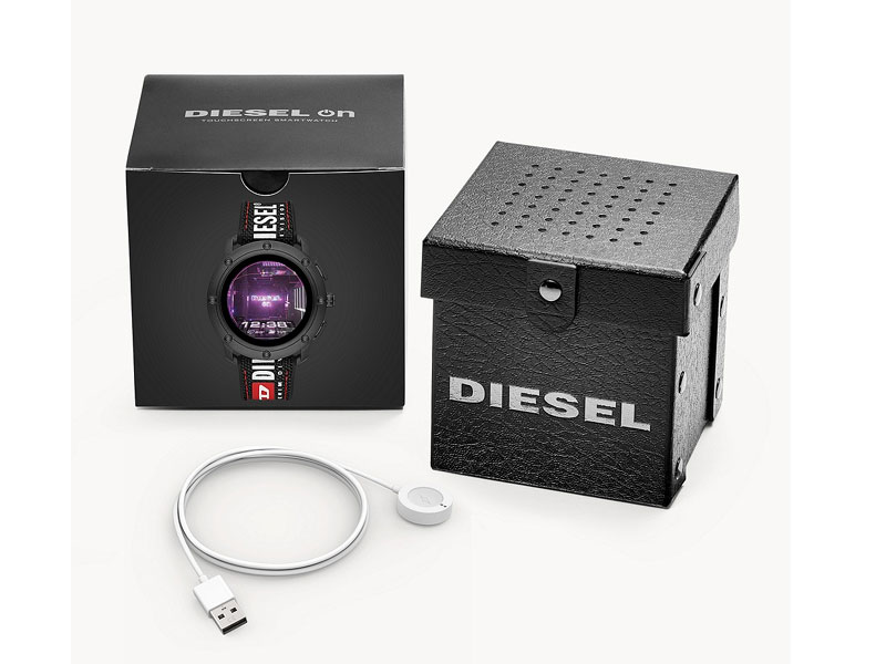 Men's Diesel Axial Smartwatch-Black Nylon