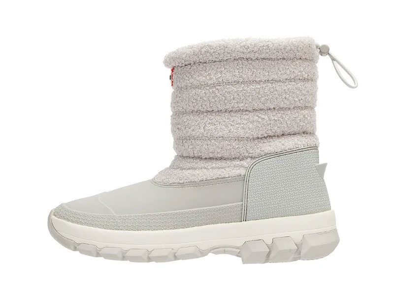 Damen Hunter Sherpa Snowboot kurze graue Stiefel