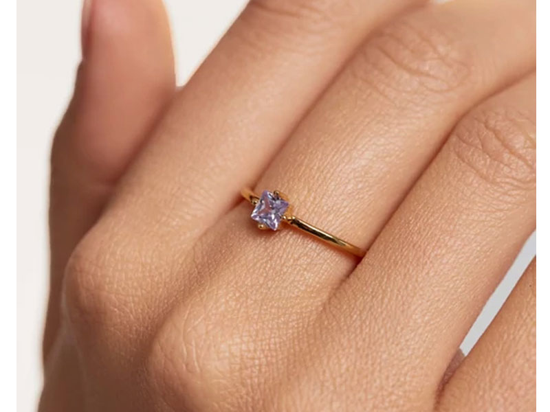 Anello Pdpaola Iis lavanda da donna