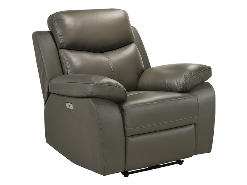 Elements Durham Power Leather Recliner Sofa