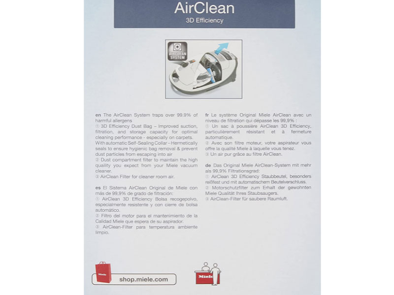 Miele AirClean 3D Efficiency Dust Bag 10123210